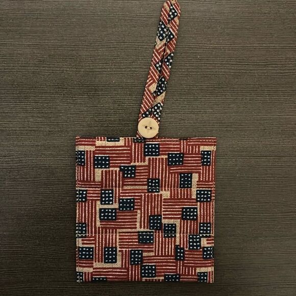 Longaberger Tie on Tag Old Glory Retired American Flag Print Tag Only - Picture 1 of 9